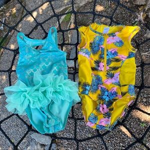 2 Cat & Jack 5T Swimsuits NWOT